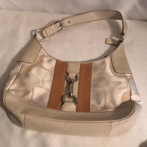 Coach Hampton leather optic jacquard purse - Picture 7 of 8